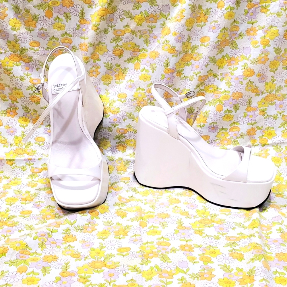 Exhilarate Platform Wedge Sandal Jeffrey Campbell size 7.5